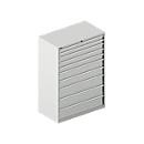 Schäfer Shop Select Ladekast 54-27, 10 laden, tot 75 kg, B 1023 x D 572 x D 1450 mm, lichtgrijs