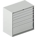 Schäfer Shop Select Ladekast 54-27, 6 laden, tot 200 kg, B 1023 x D 572 x D 572 x H 1000 mm, lichtgrijs