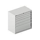 Schäfer Shop Select Ladekast 54-27, 6 laden, tot 75 kg, B 1023 x D 572 x D 572 x H 1000 mm, lichtgrijs