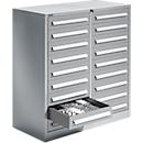 Schäfer Shop Select ladekast SF 180, 18 laden, wit aluminium RAL 9006 wit aluminium RAL 9006