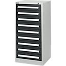 Schäfer Shop Select ladekast SF 90, 9 laden, lichtgrijs RAL 7035 antracietgrijs RAL 7016