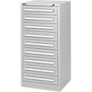 Schäfer Shop Select ladekast SF 90, 9 laden, lichtgrijs RAL 7035 lichtgrijs RAL 7035