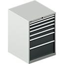 Schäfer Shop Select Ladekast WSK 54-36, staal, 7 laden, tot 200 kg, B 1023 x D 725 x H 1000 mm, lichtgrijs/antracietgrijs