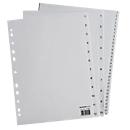 Schäfer Shop Select Lot éco intercalaires pour classeurs , numérotés de 1 à 12, jeu de 12 p., gris
