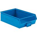 Schäfer Shop Select magazijnbak met open voorzijde, met draagbeugel, 18,5 l, 80 kg, L 501 x B 308 x H 146 mm, staal, RAL 5015 (hemelsblauw)