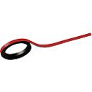 Schäfer Shop Select magnetic strips, inscribable, 2 pieces, L 1000 x W 5 mm, red