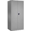 Schäfer Shop Select materiaalkast MSI 2509 S, versterkte uitvoering, tot 100 kg/plank, B 950 x D 500 x H 1935 mm, blank aluminium/wit aluminium 