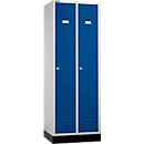 Schäfer Shop Select Materiaallocker met sokkel, cilinderslot, lichtgrijs/gentiaanblauw