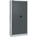 Schäfer Shop Select Material cabinet MS 2409, H 1935 mm, empty housing, white aluminum/anthracite gray