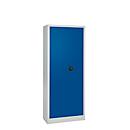 Schäfer Shop Select Materialschrank MS 2408, Leergehäuse, 800 x T 400 x H 1935 mm, Stahl, lichtgrau/enzianblau