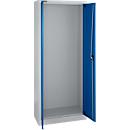 Schäfer Shop Select Materialschrank MS 2408, Leergehäuse, 800 x T 400 x H 1935 mm, Stahl, weißaluminium/enzianblau