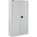 Schäfer Shop Select Materialschrank MSI 16408 , B 800 x T 400 x H 1585 mm, 3 Böden, Stahl, lichtgrau RAL 7035