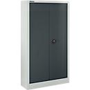 Schäfer Shop Select Materialschrank MSI 16408i , B 800 x T 400 x H 1535 mm, 3 Böden, Stahl, lichtgrau/anthrazitgrau