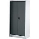 Schäfer Shop Select Materialschrank MSI 16408i , B 800 x T 400 x H 1535 mm, 3 Böden, Stahl, Weißalu/anthrazitgrau