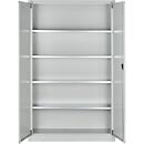 Schäfer Shop Select Materialschrank MSI 2512 S, B 1200 x T 500 x H 1935 mm, lichtgrau/lichtgrau