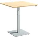 Schäfer Shop Select Mesa auxiliar FLEXXAS, regulable en altura eléctricamente, ergonómica, W 800 mm, arce 