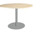 Schäfer Shop Select Mesa con base circular, ø 1200 x Al 617-817 mm, arce 