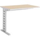 Schäfer Shop Select Mesa extensible MOXXO IQ, rectangular, pie C, ancho 1000 x fondo 600 x alto 735 mm, acabado arce