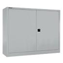 Schäfer Shop Select MS iCONOMY armario con puertas batientes, acero, 3 alturas de archivo, An 1200 x P 400 x Al 1215 mm, aluminio blanco RAL 9006