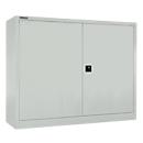 Schäfer Shop Select MS iCONOMY hinged door cabinet, steel, 3 file heights, W 1200 x D 400 x H 1215 mm, light gray RAL 7035