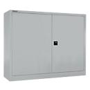 Schäfer Shop Select MS iCONOMY hinged door cabinet, steel, 3 file heights, W 1200 x D 400 x H 1215 mm, white aluminum RAL 9006