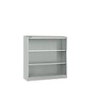 Schäfer Shop Select MS iCONOMY stalen boekenkast, 3 OH, B 1200 x D 400 x H 1215 mm, lichtgrijs RAL 7035