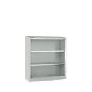 Schäfer Shop Select MS iCONOMY stalen boekenkast, 3 OH, B 950 x D 400 x H 1215 mm, lichtgrijs RAL 7035