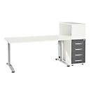 Schäfer Shop Select office furniture set LOGIN 2-piece, desk W 1600 mm