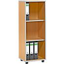 Schäfer Shop Select Open kast MOXXO IQ, hout, 3 vakken, 3 ordnerhoogten, B 401 x D 362 x H 1115 mm, beukenpatroon