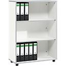 Schäfer Shop Select Open kast MOXXO IQ, hout, 3 vakken, 3 ordnerhoogten, B 801 x D 362 x H 1115 mm, wit