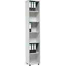 Schäfer Shop Select Open kast MOXXO IQ, hout, 6 vakken, 6 ordnerhoogten, B 401 x D 362 x H 2168 mm, lichtgrijs 