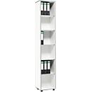 Schäfer Shop Select Open kast MOXXO IQ, hout, 6 vakken, 6 ordnerhoogten, B 401 x D 362 x H 2168 mm, wit 