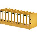 Schäfer Shop Select ordner, A4, rugbreedte 80 mm, 10 stuks, geel