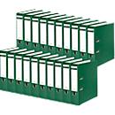 Schäfer Shop Select ordners, DIN A4, rugbreedte 80 mm, 20 stuks, polypropeen en gerecycled papier, groen