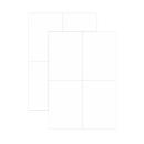 Schäfer Shop Select Pack éco. étiquettes multifonctionnelles universelles , diff. tailles, feuilles d'impression A4, 2 x 100 feuilles, 105x148