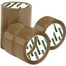 Schäfer Shop Select packing tape, L 66 m x W 50 mm, brown, 6 rolls