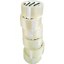 Schäfer Shop Select packing tape, L 66 m x W 50 mm, PP film, transparent, 6 rolls