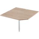 Schäfer Shop Select Panneau d'angle système, CAD, pied, L 1000 x P 1000 mm, chêne/alu blanc