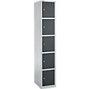 Schäfer Shop Select Pilier de casier S4/5, avec serrure à cylindre, aluminium/anthracite blanc