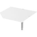 Schäfer Shop Select Placa angular PLANOVA ergoSTYLE, CAD, W 1200, blanco
