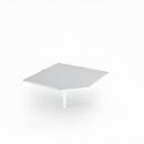 Schäfer Shop Select PLANOVA BASIC hoekplank, B 1200 x D 1200 mm, lichtgrijs/wit