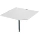 Schäfer Shop Select Plaque angulaire système, CAD, pied, L 1000 x P 1000 mm, blanc/anthracite