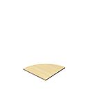 Schäfer Shop Select Plateau de chaînage Moxxo IQ, 90°, ¼ de cercle, l. 800 x P 800 mm, coloris érable