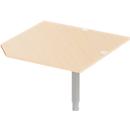 Schäfer Shop Select Plateau de chaînage PLANOVA ERGOSTYLE, CAD, l. 1000, pied, coloris érable 