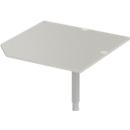 Schäfer Shop Select Plateau de chaînage PLANOVA ERGOSTYLE, CAD, l. 1000, pied, gris clair 