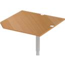 Schäfer Shop Select Plateau de chaînage PLANOVA ERGOSTYLE, CAD, l. 1000, pied, hêtre 