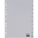 Schäfer Shop Select PP Ordner-Register, DIN A4-Vollformat, Zahlen 1-10, grau