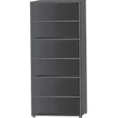 Schäfer Shop Select Regal, 6 OH, B 800 x T 420 x H 2240 mm, graphit