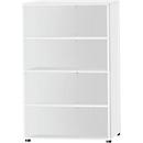 Schäfer Shop Select Regal, B 800 x T 420 x H 1514 mm, 4 OH & 3 Fachböden, weiß