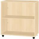 Schäfer Shop Select Regal LOGIN, 2 Ordnerhöhen, B 800 x T 420 x H 788 mm, Ahorn Dekor/Ahorn Dekor
